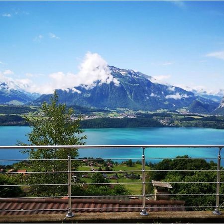 Chalet With View Of The Mountains And The Thun Lake Sigriswil Exterior photo