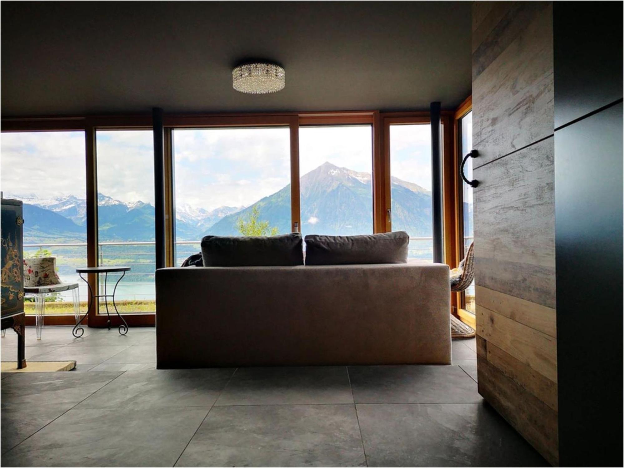 Chalet With View Of The Mountains And The Thun Lake Sigriswil Exterior photo